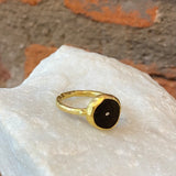 Jessica Weiss Slate and Diamond Circle Ring
