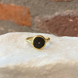 Jessica Weiss Slate and Diamond Circle Ring