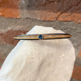 Arman Aquamarine Center Stone and Diamond Cuff