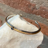 Arman Aquamarine Center Stone and Diamond Cuff