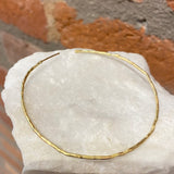 Jessica Weiss Yellow Gold Daisy Hoop Earrings