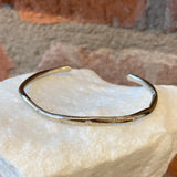 Jessica Weiss White Gold and White Diamond Small "Ripple" Cuff