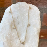 Andi Alyse Diamond Heart and Yellow Gold Necklace