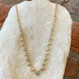 Andi Alyse Bezel Set Diamond and Yellow Gold Necklace
