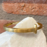 Pat Flynn 22k Solid Gold Brushed Nail Bracelet