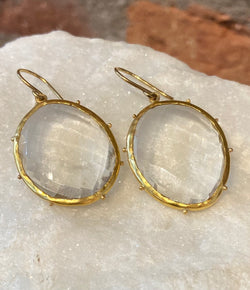 Jessica Weiss Quartz Dottie Dangle Earrings
