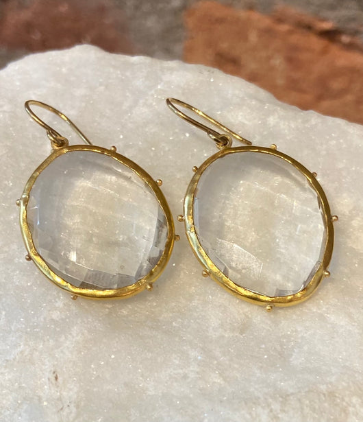 Jessica Weiss Quartz Dottie Dangle Earrings