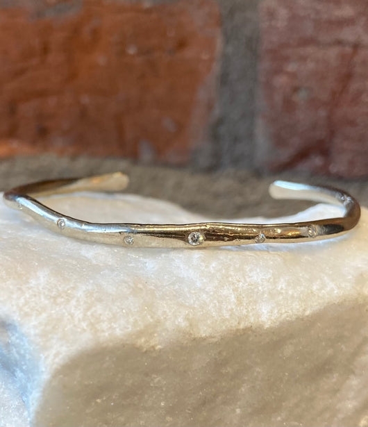 Jessica Weiss White Gold and White Diamond Small 