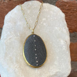 Jessica Weiss Slate and Diamond Line Necklace