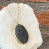 Jessica Weiss Slate and Diamond Line Necklace