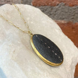 Jessica Weiss Slate and Diamond Line Necklace