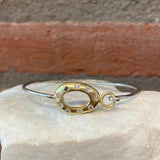 Jessica Weiss 14kt Gold Donut with Diamond Detail Bracelet