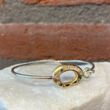 Jessica Weiss 14kt Gold Donut with Diamond Detail Bracelet