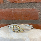 Jessica Weiss 14kt Gold Donut with Diamond Detail Bracelet
