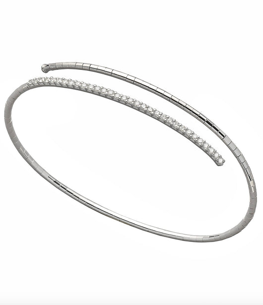 Mattia Cielo Rugiada White Gold and Diamond Tennis Bracelet