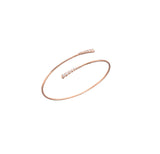 Mattia Cielo Rugiada Rose Gold and Diamond 2 Row Tennis Bracelet