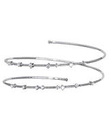 Mattia Cielo 2 Row Diamond and White Gold Wrap Bracelet
