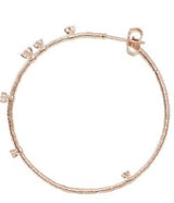 Mattia Cielo Large Rugiada Rose Gold & Diamond Hoop Earrings