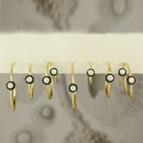 Sarah Graham Twist Hoop Diamond Earrings