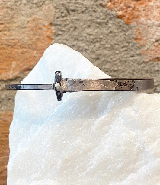 Pat Flynn Palladium White Gold Dusted Nail Bracelet