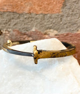 Pat Flynn 22kt Gold Dusted Nail Bracelet