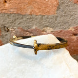 Pat Flynn 22kt Gold Dusted Nail Bracelet