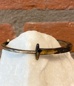 Pat Flynn 22kt Gold Dusted Nail Bracelet