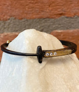 Pat Flynn 3 Stone 22k Gold Splash Nail Bracelet - Custom Size