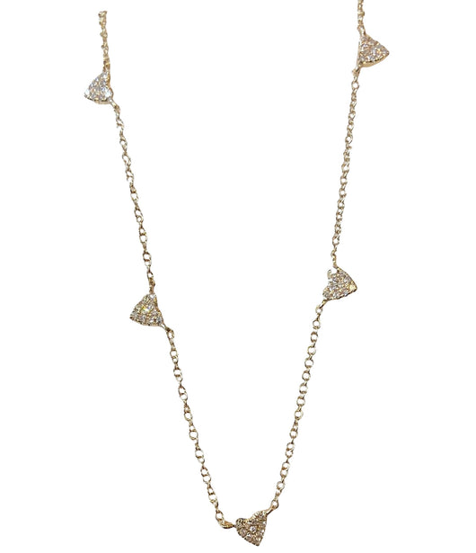 Andi Alyse Diamond Heart and Yellow Gold Necklace