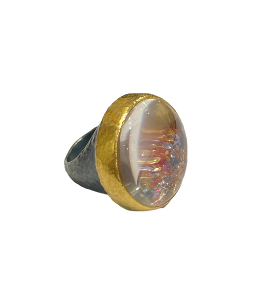 Ara 24K Gold Multi Sapphire Statement Ring