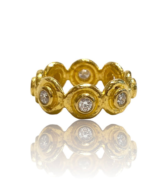 Ara 24k Diamond Eternity Ring Ring