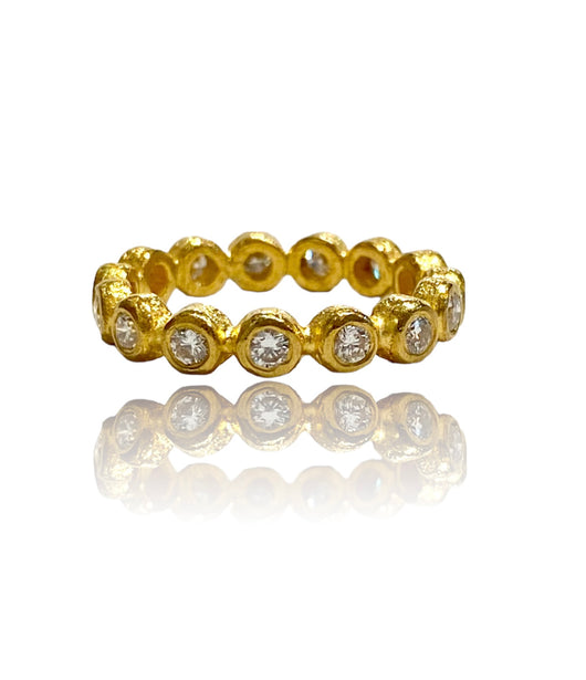 Ara 24k Diamond Eternity Ring Ring