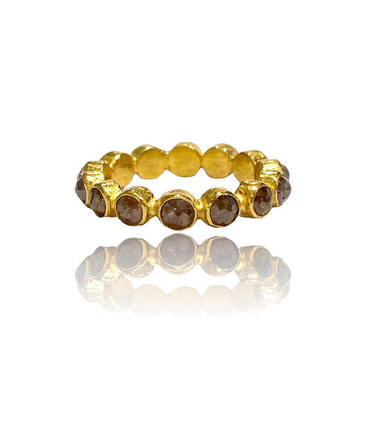 Ara 24k Diamond Eternity Ring Ring