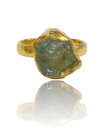 Ara 24k Aquamarine Ring