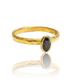Ara 24k Blue Sapphire Stacking Ring