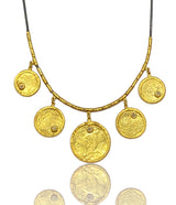 Ara 24k Gold Ottoman Coin Necklace