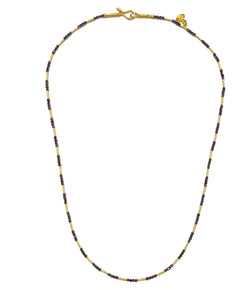 Ara 24k and Black Diamond Necklace