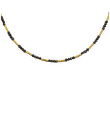 Ara 24k and Black Diamond Necklace
