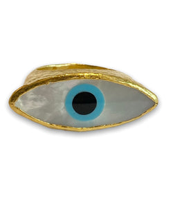 Ara 24k Mother of Pearl Eye Ring