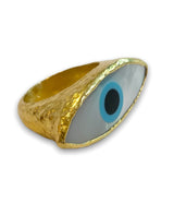 Ara 24k Mother of Pearl Eye Ring