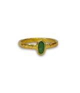 Ara 24k Emerald Stacking Ring
