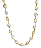 Ara Freshwater Pearl and 24kt Gold Long Necklace