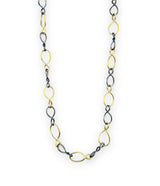 Ara Mixed Metal Link Long Necklace
