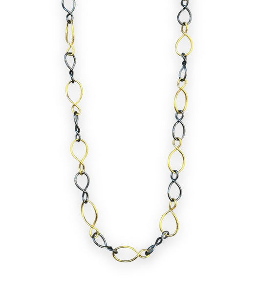Ara Mixed Metal Link Long Necklace