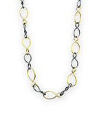 Ara Mixed Metal Link Long Necklace