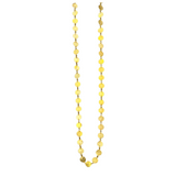 Ara 24k Gold Hammered Disc Long Necklace