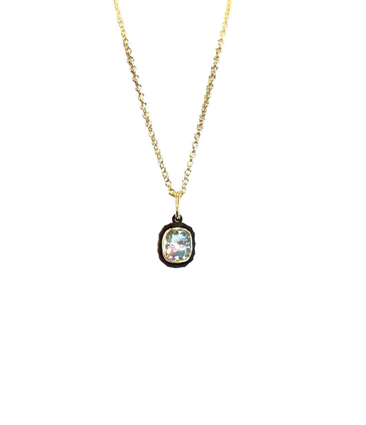 Sarah Graham Chroma Bezel Pendant with Heart Shaped Diamond