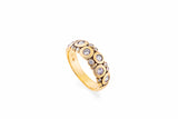 Alex Sepkus Diamond and Yellow Gold "Candy" Dome Ring
