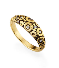 Alex Sepkus Diamond and Yellow Gold 