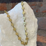 Ross Andrews Yellow Gold Aspen Leaf Necklace